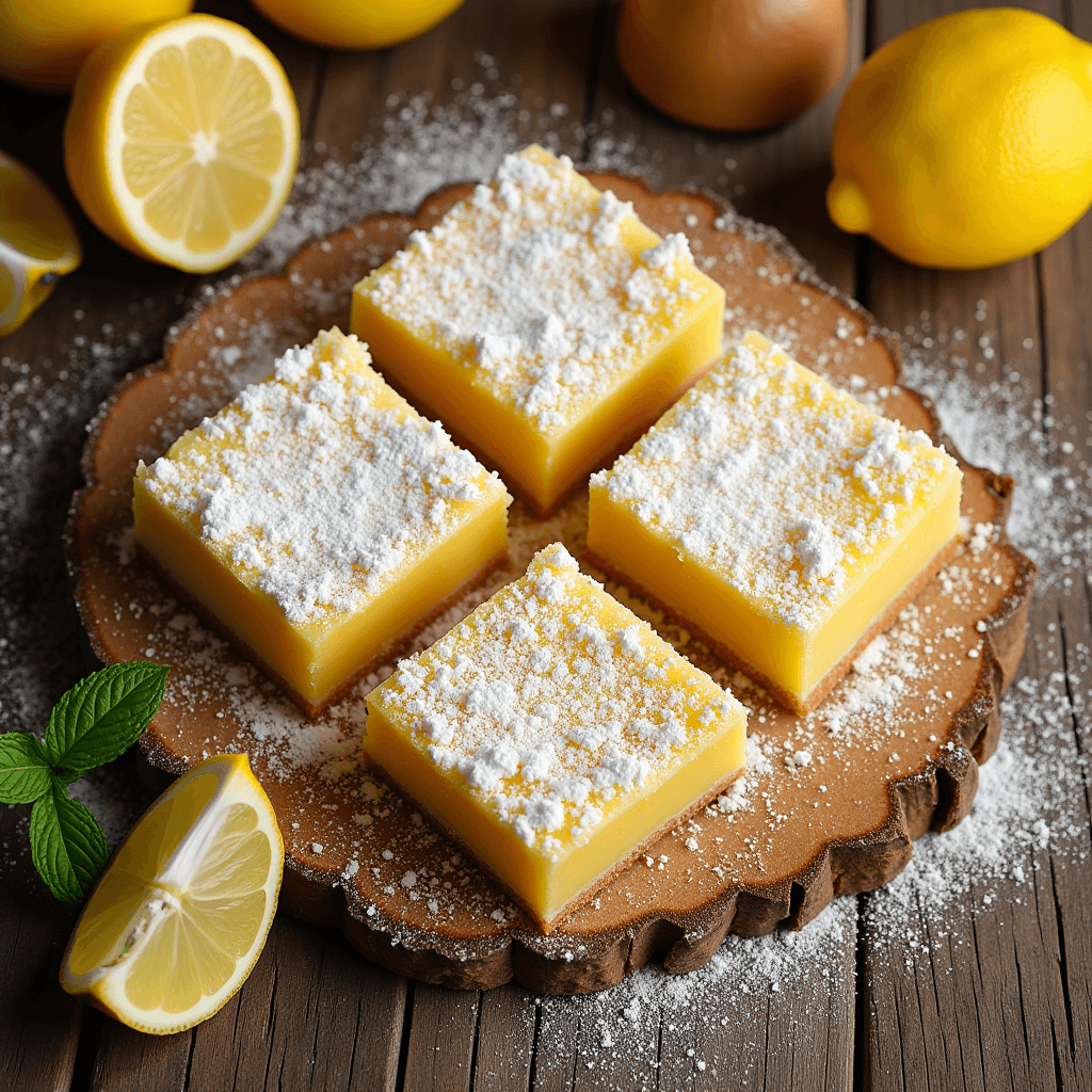 Homemade lemon bars