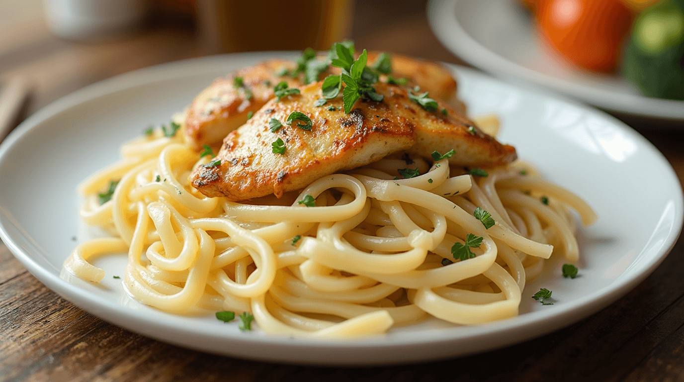 Decadent Chicken Alfredo Pasta