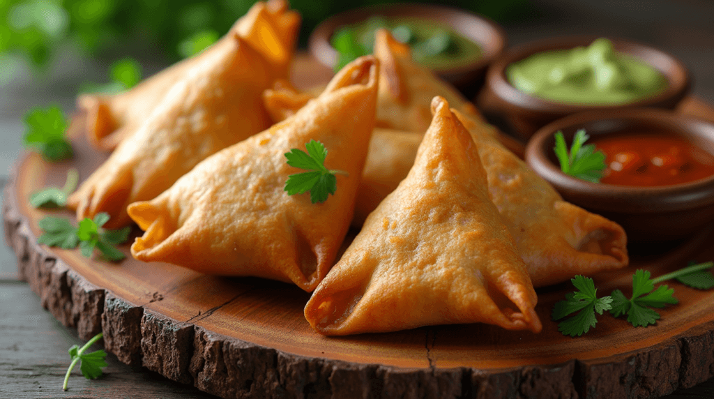 Mutton Keema Samosas