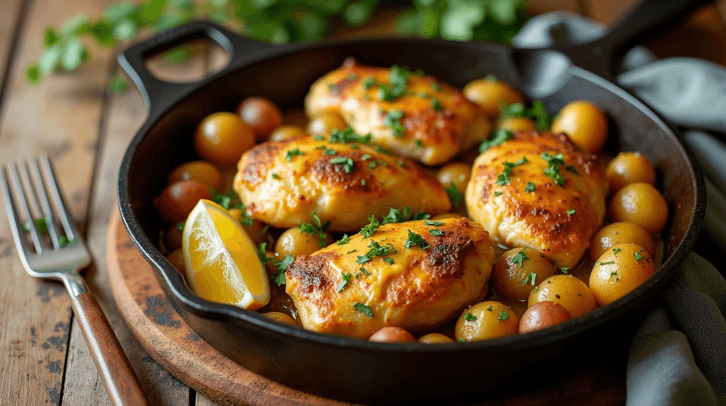 Garlic Butter Chicken & Potatoes