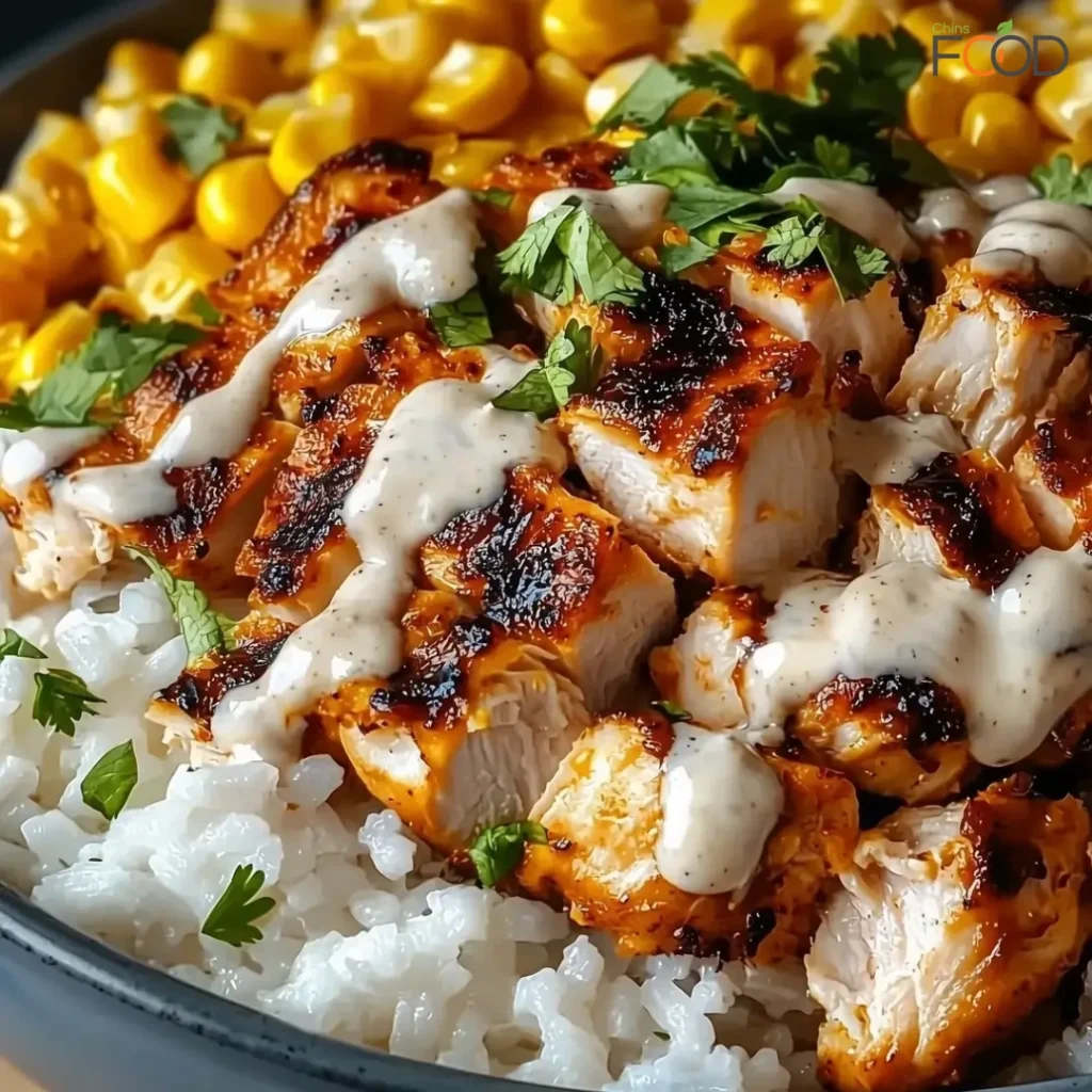Street Corn Chicken Rice Bowl