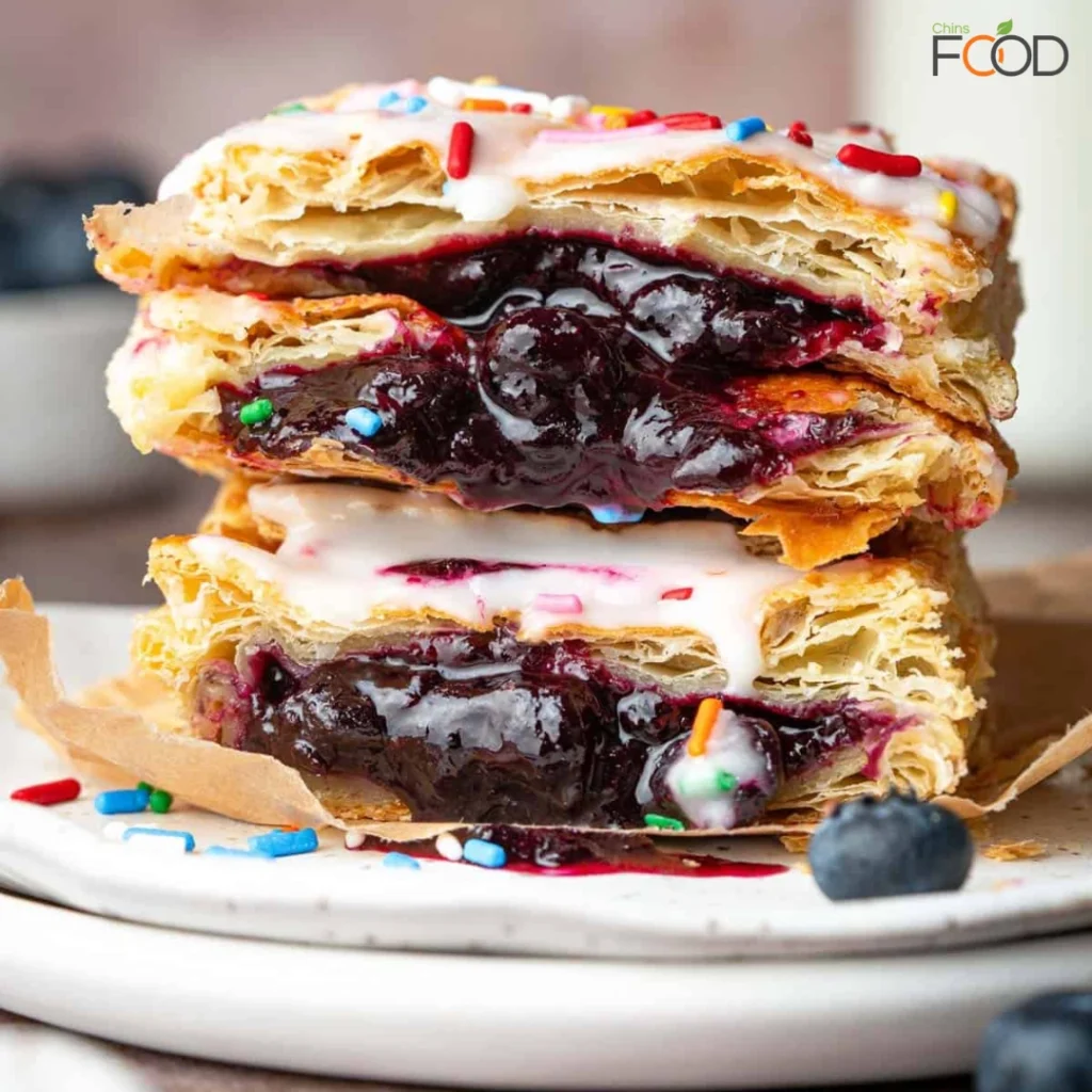 Blueberry Lemon Puff Pastry Pop Tarts
