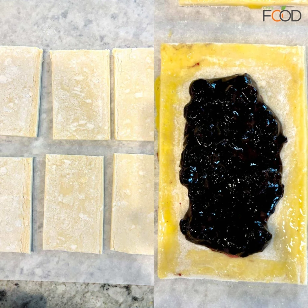 Blueberry Lemon Puff Pastry Pop Tarts
